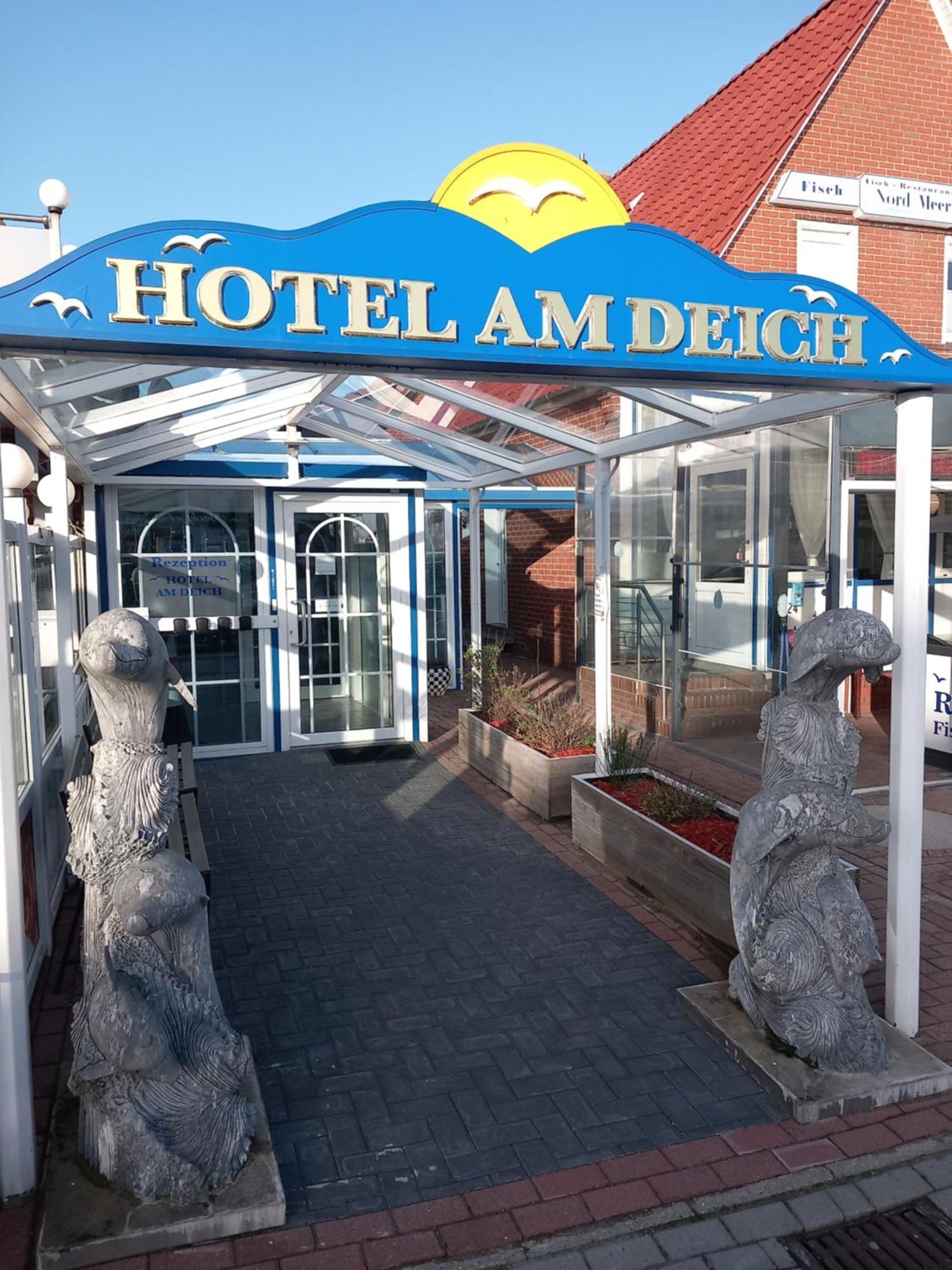 נורדייך Hotel Am Deich מראה חיצוני תמונה